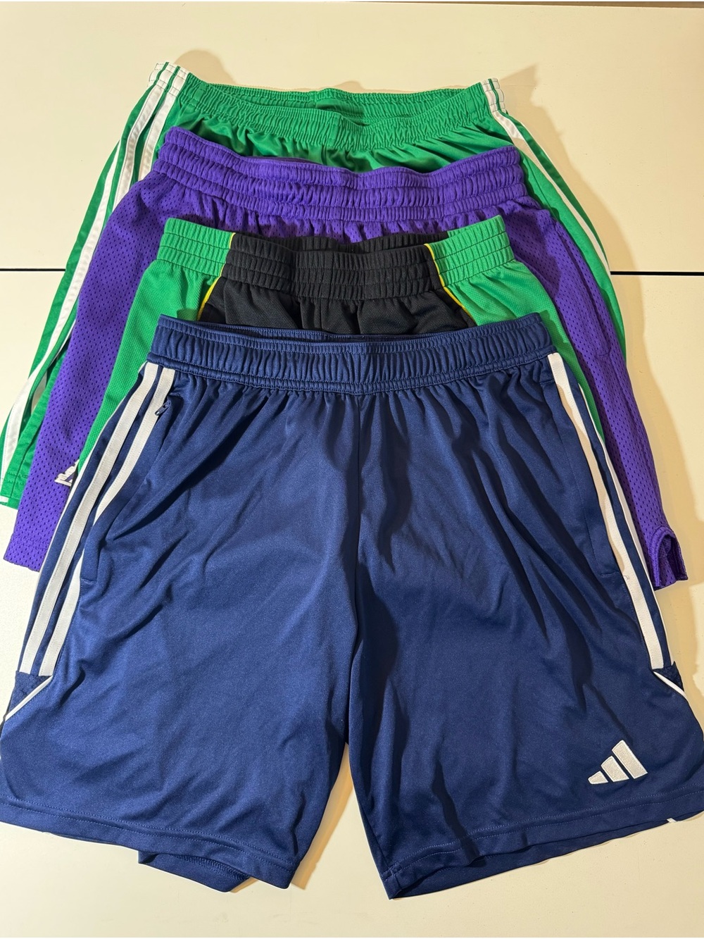 4 Pair Boys Athletic Shorts -Large